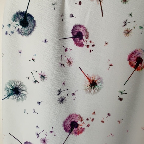 Cream, Dandelion Puffs Floral Ava & Aiden Sheath - Picture 2 of 10